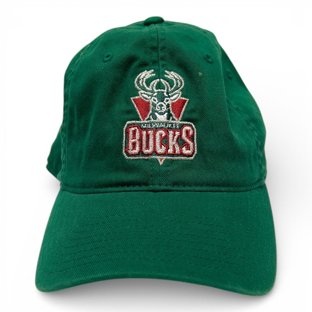Adidas Milwaukee Bucks NBA Hat Men One Size Green Excellent Flexfit Baseball Cap